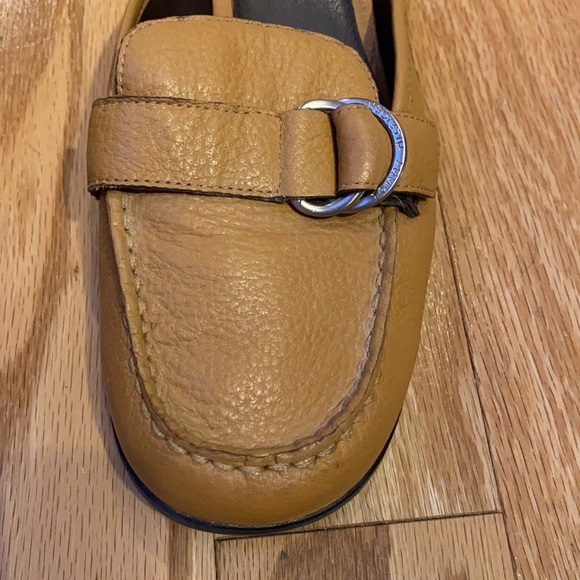 Tommy Hilfiger light brown leather buckle mules - Picture 8 of 15